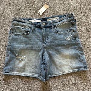 Pilcro And The Letterpress Slim Boyfriend Denim Shorts NWT Women's‎ Size 28